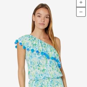 New with tags Lilly Pulitzer Resort White Out to Play Idara romper size XL